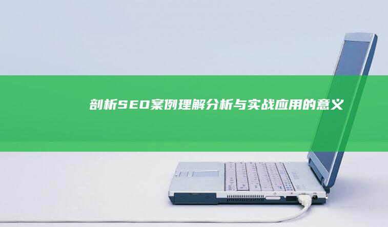 剖析SEO案例：理解、分析与实战应用的意义